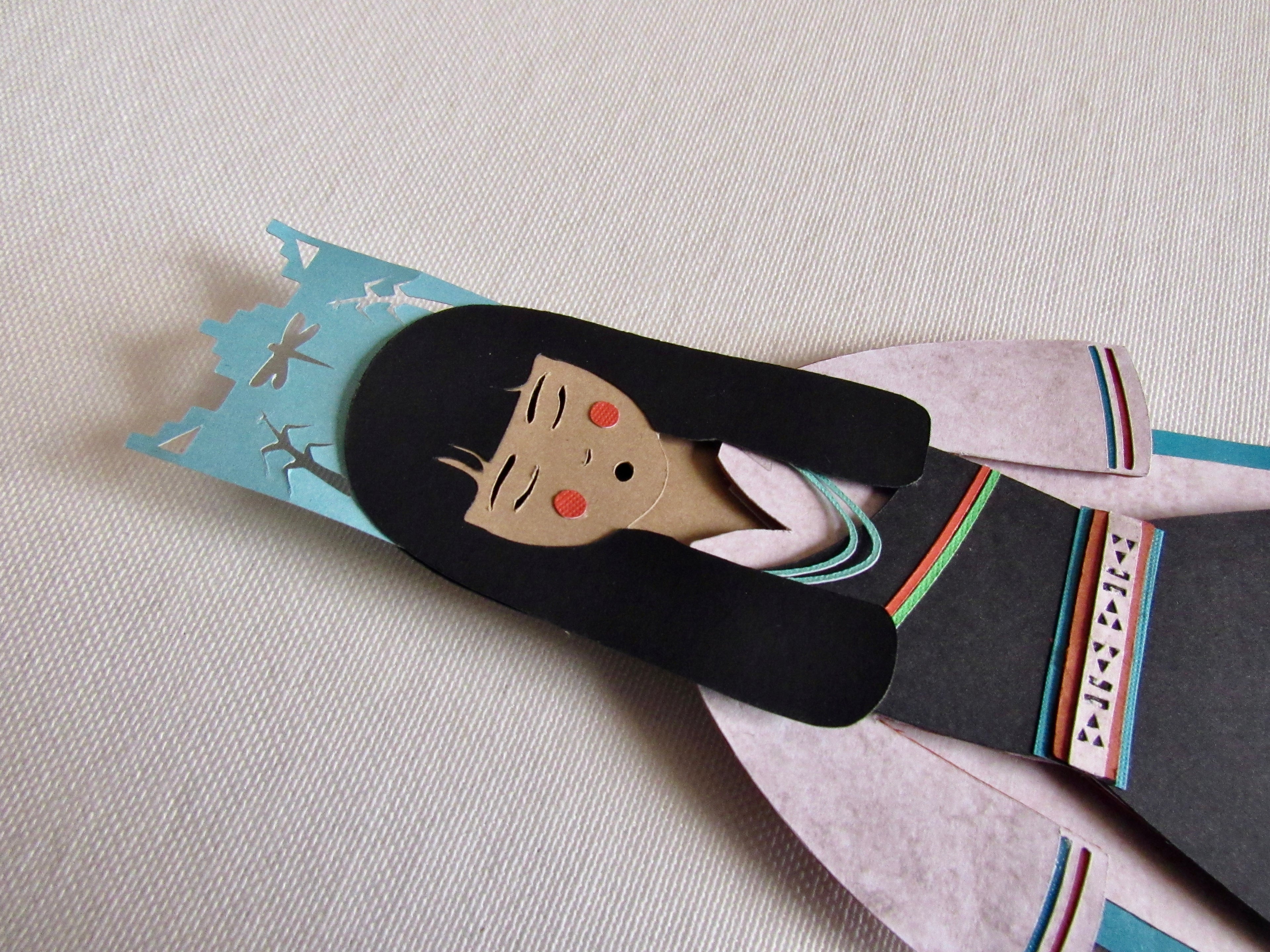 Tied to the Land - Layered Paper Shadow Box Art